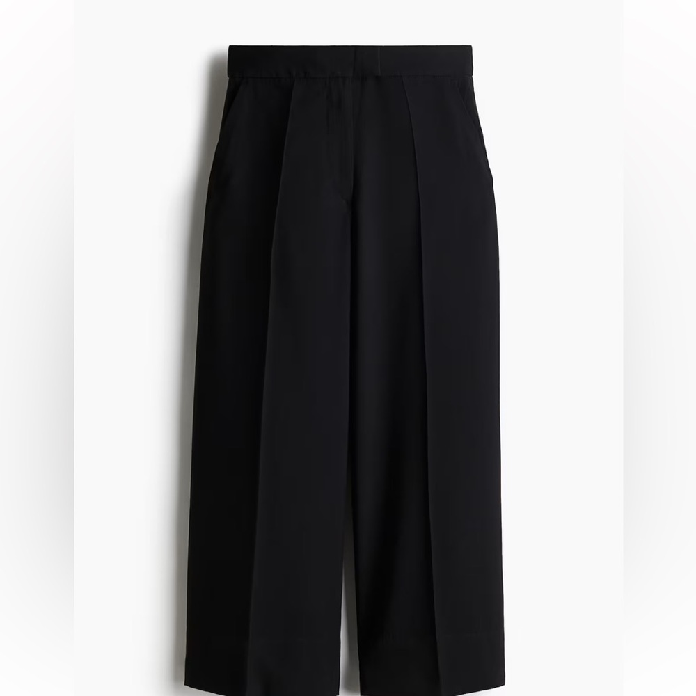 Elegant Black Women's Wide-Leg Pants